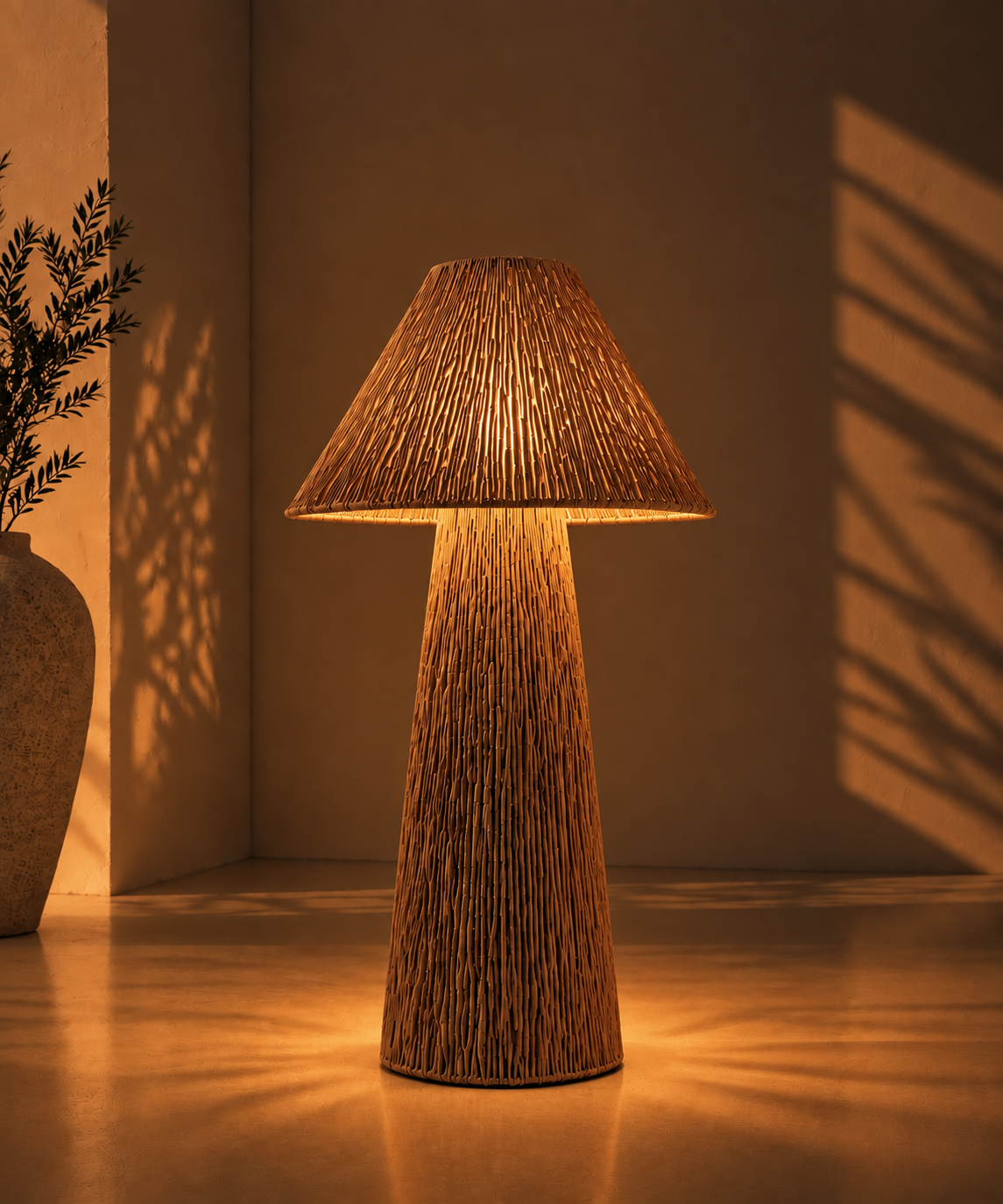Tall Drum Floor Lamp FL-09
