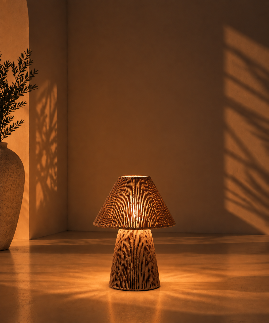 Burlap Lampshade LS-04