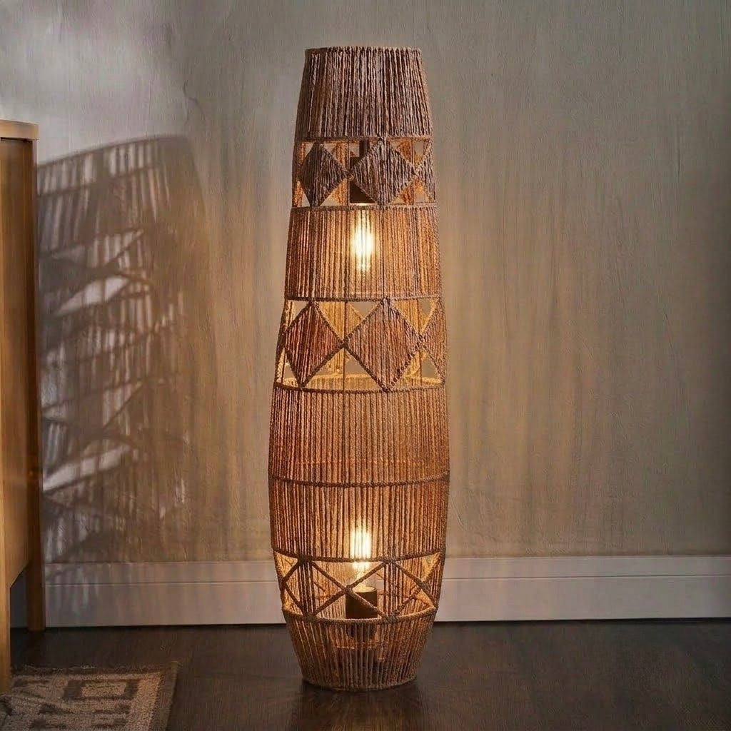 Burlap Floor lamp FL-01
