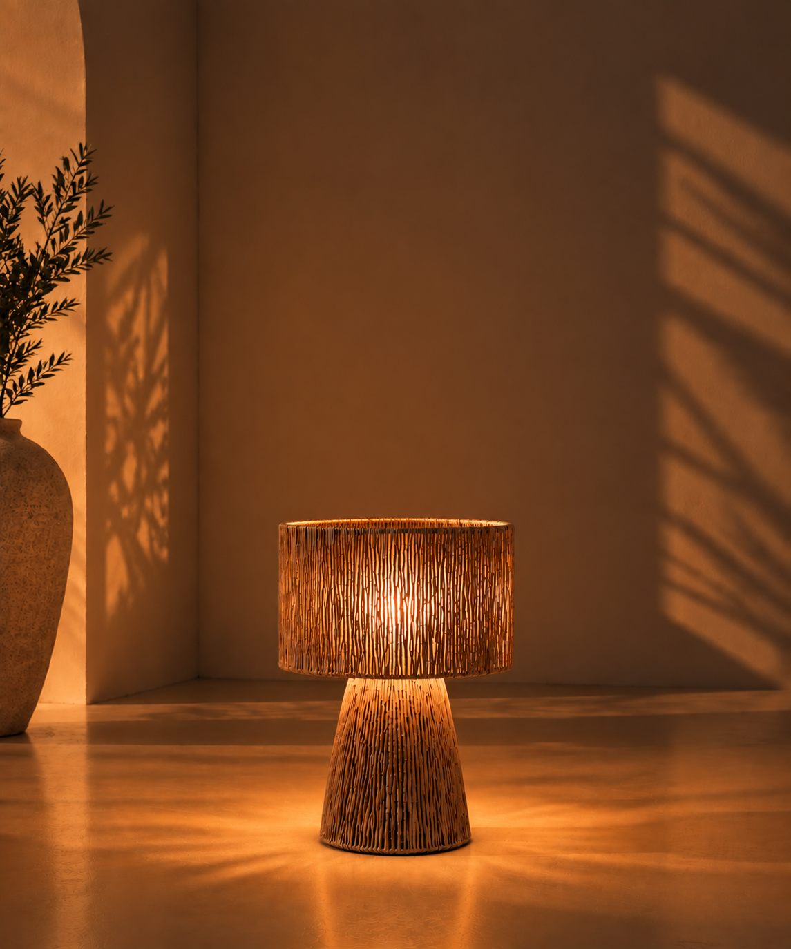 Burlap Lampshade LS-05