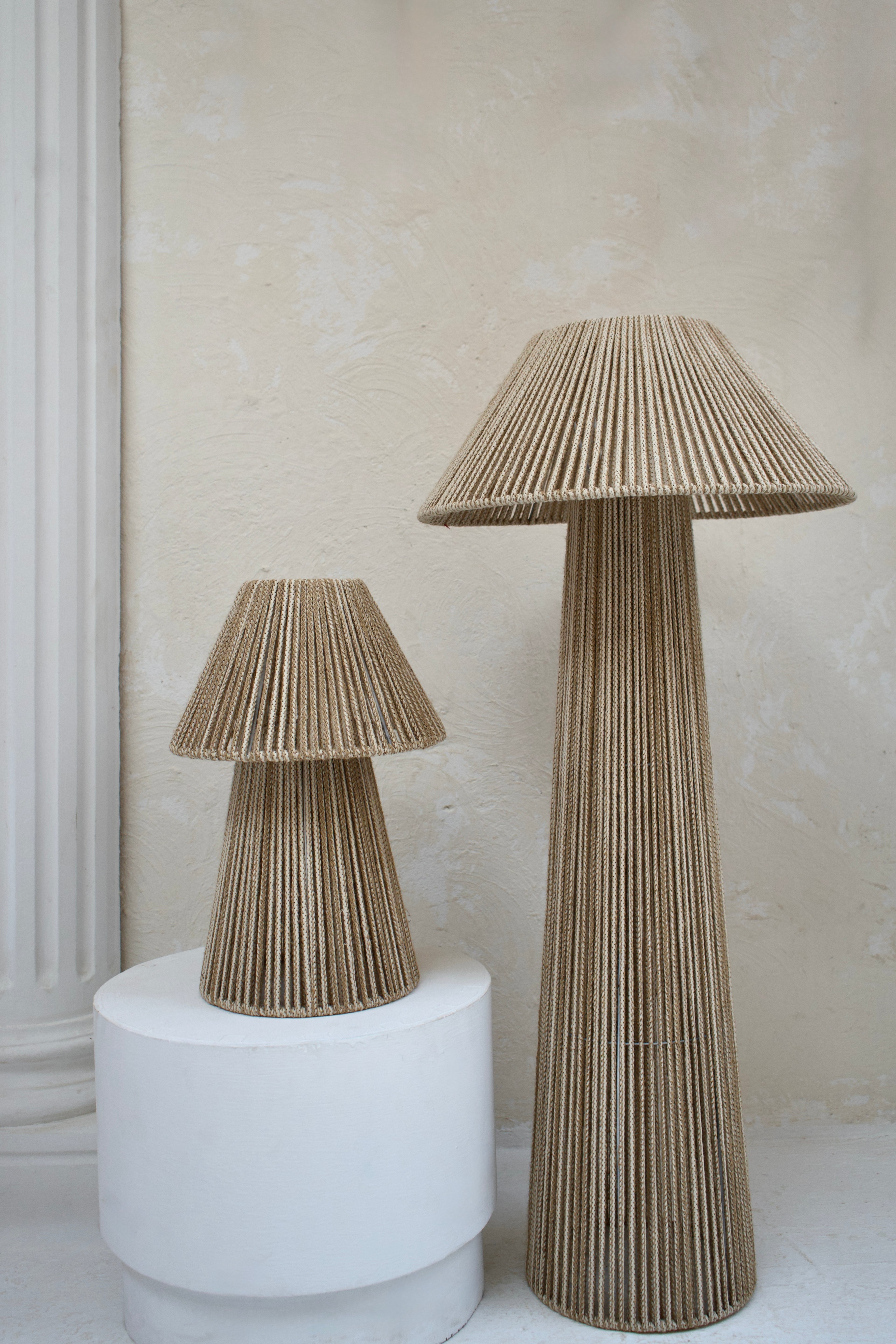 Burlap Floor Lamp (Set of 2)