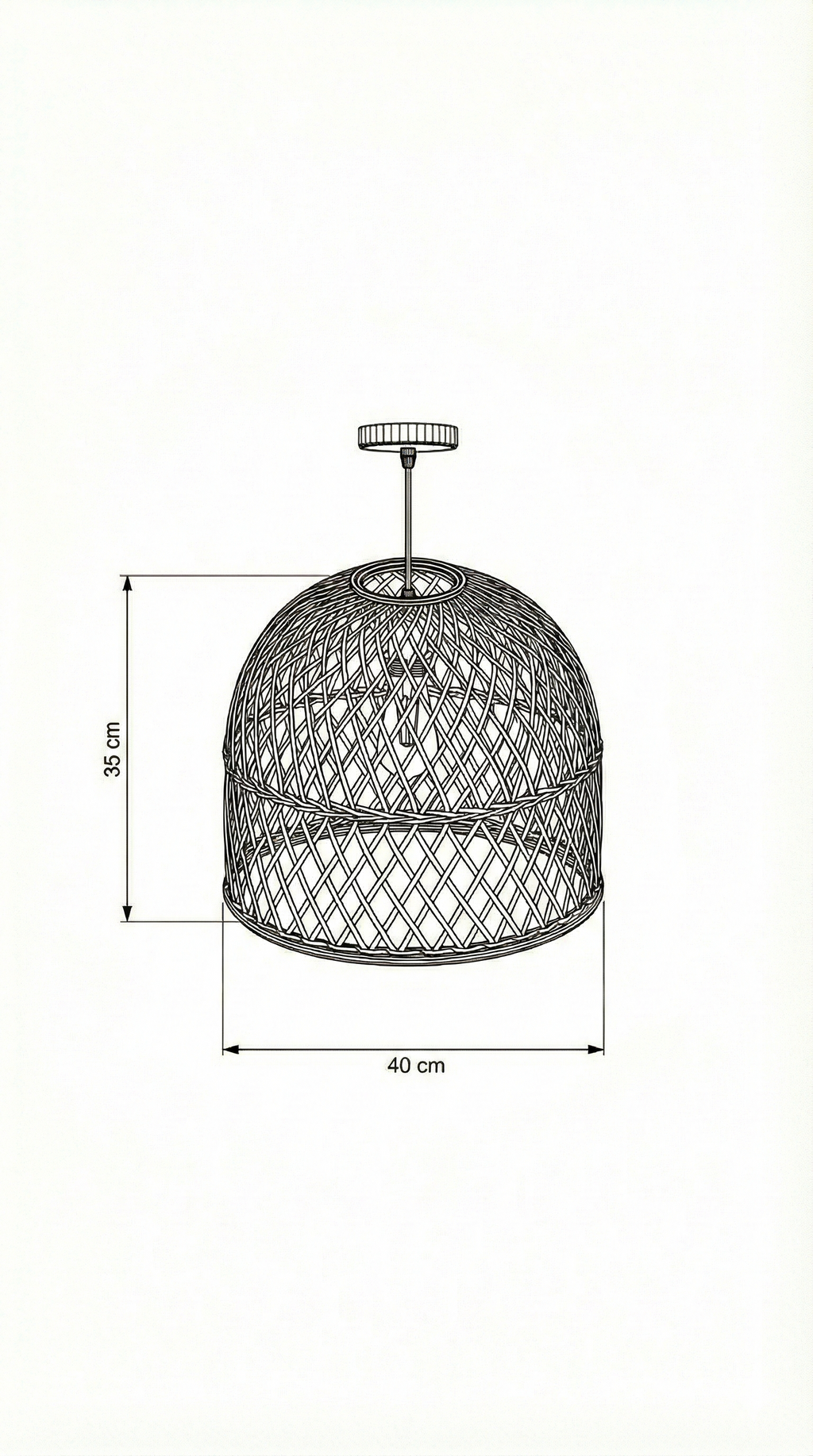 Bamboo Ceiling Lamp BCL-04