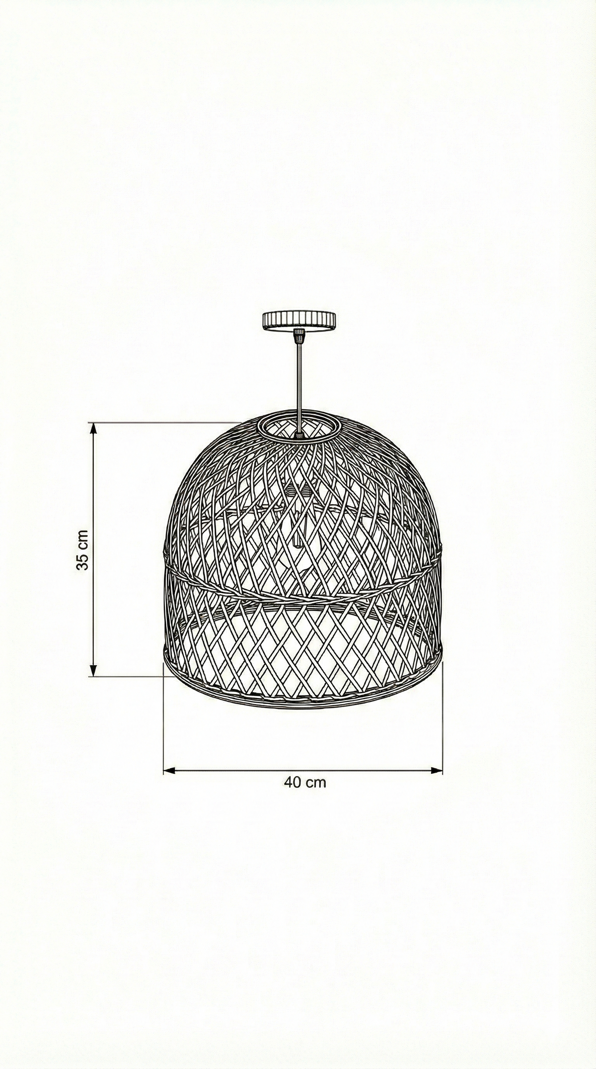 Bamboo Ceiling Lamp BCL-04