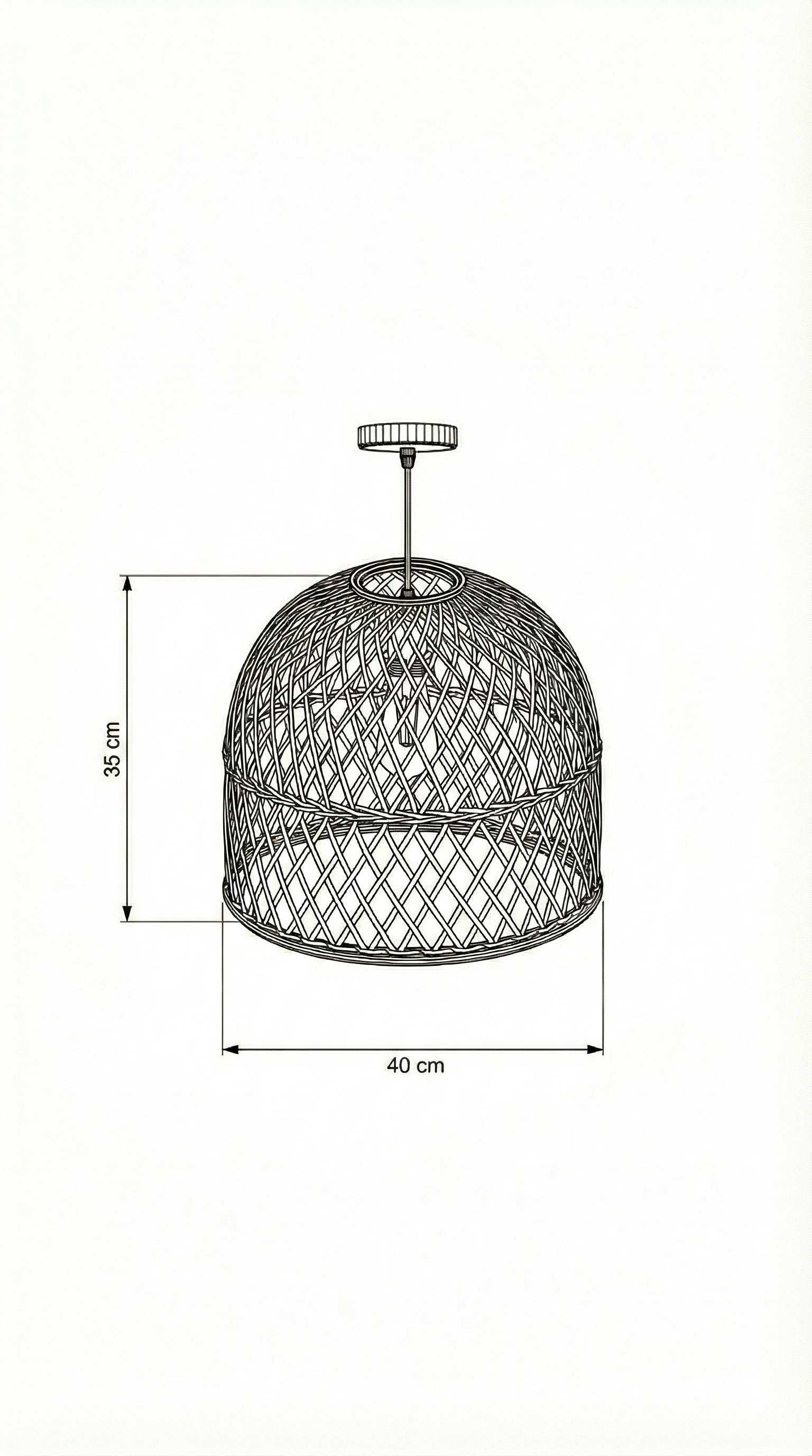 Bamboo Ceiling Lamp BCL-04