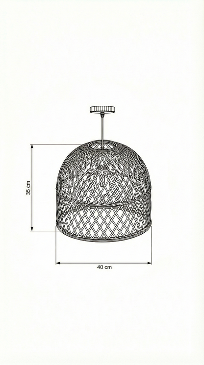 Bamboo Ceiling Lamp BCL-04