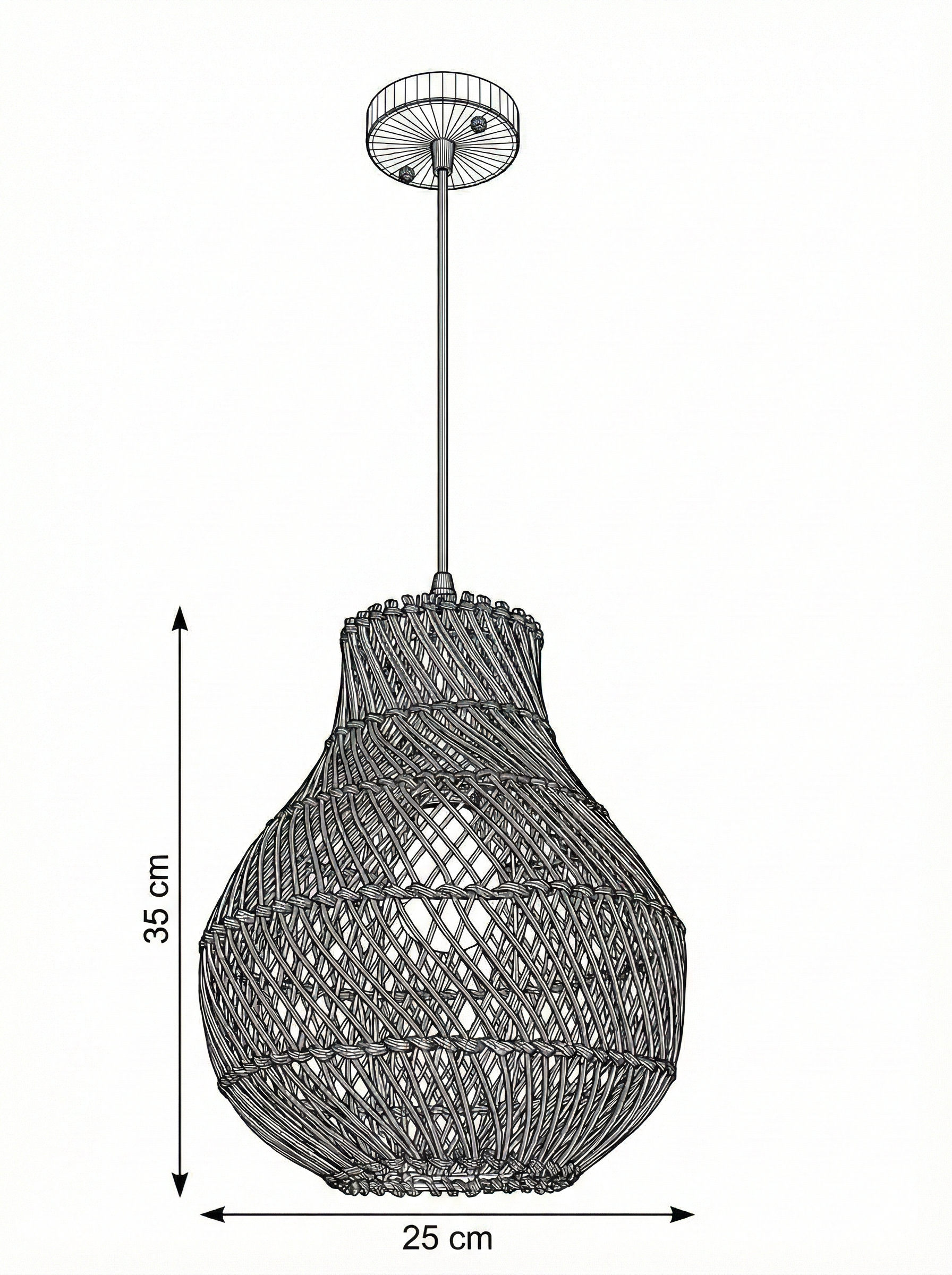 Bamboo Ceiling Lamp BCL-07