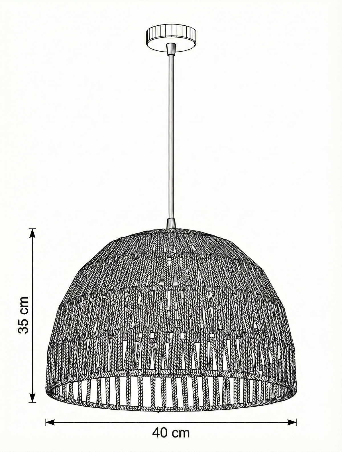 Burlap ceiling Lamp CL-02