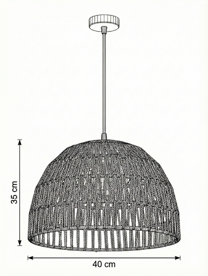 Burlap ceiling Lamp CL-02