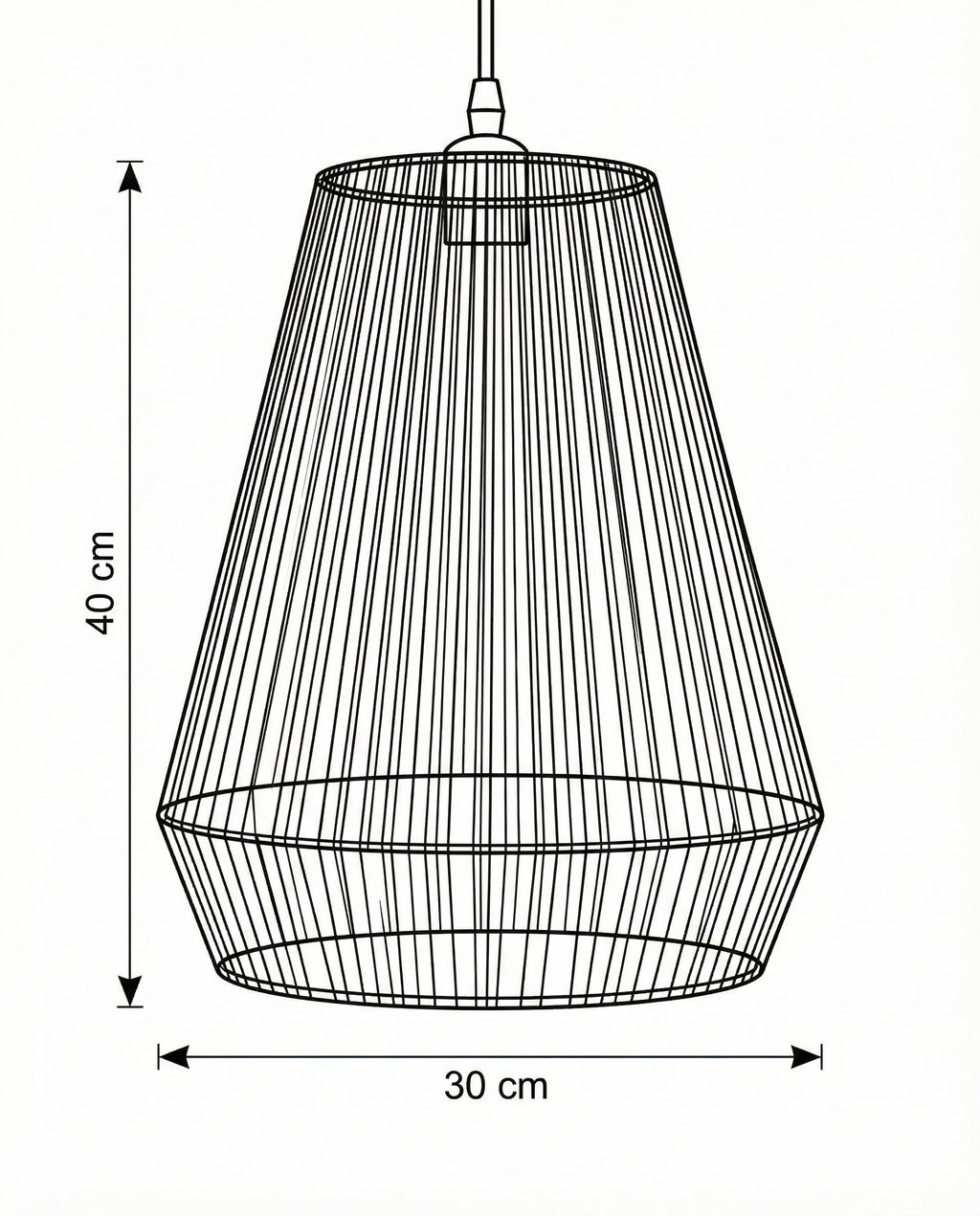 Burlap ceiling lamp CL-03