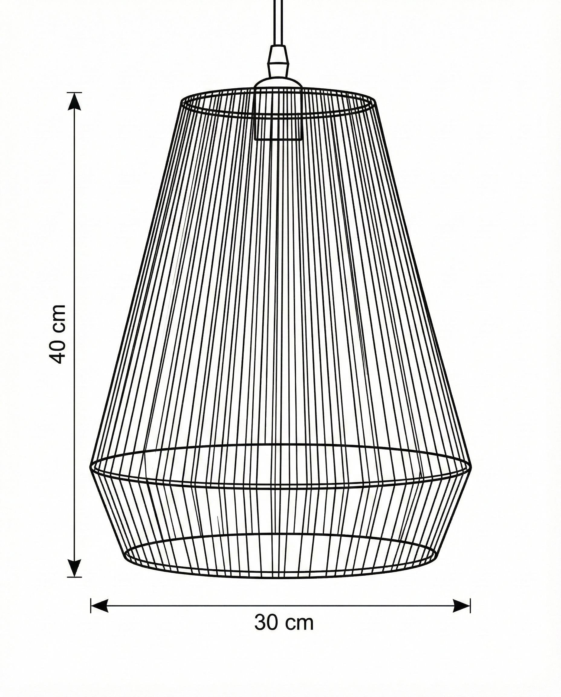 Burlap ceiling lamp CL-03