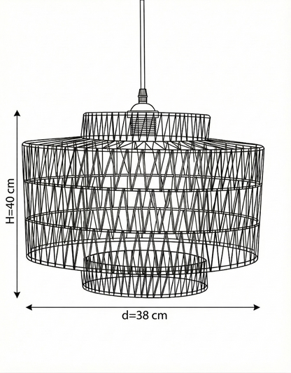 Burlap ceiling lamp CL-04