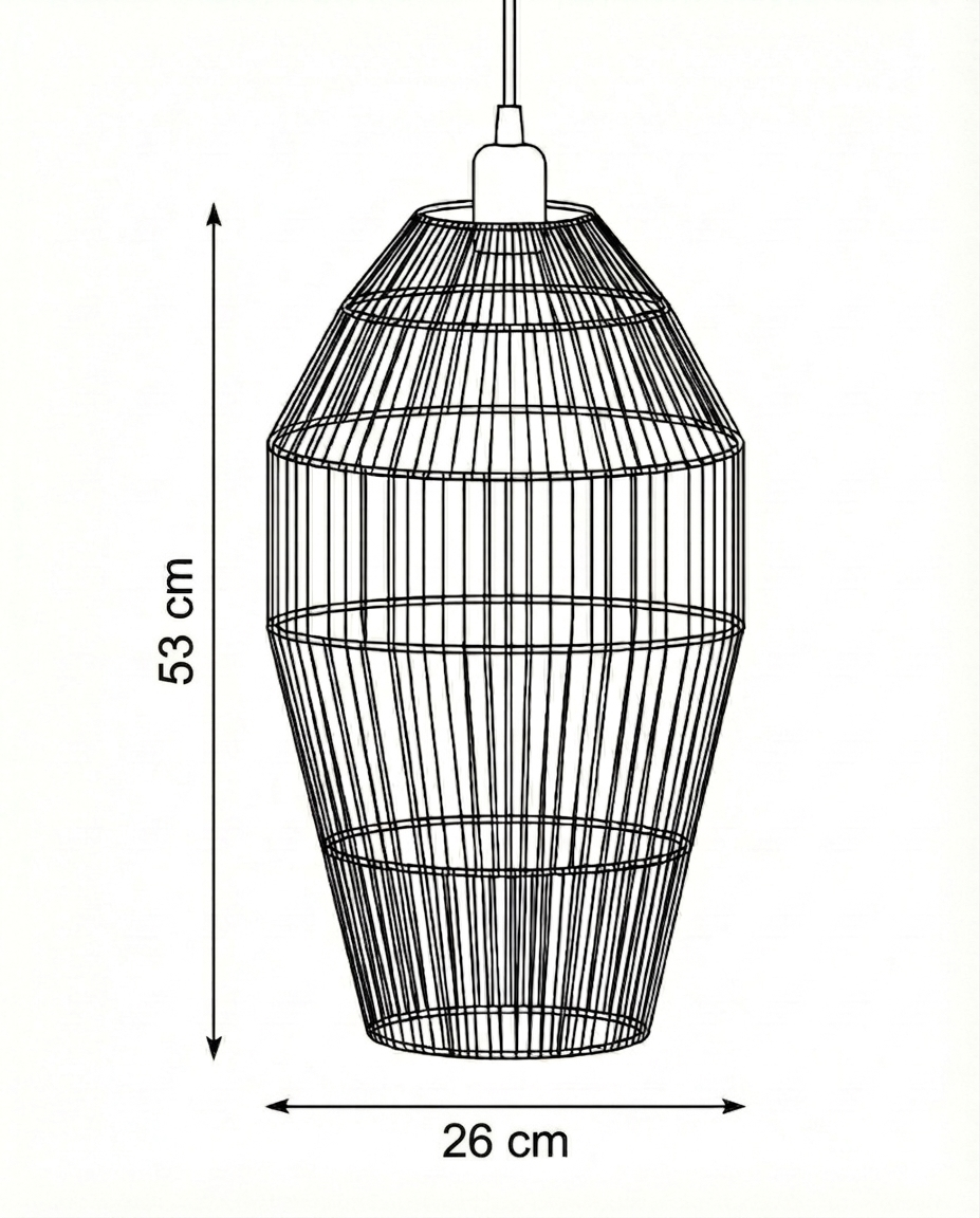 Burlap ceiling lamp CL-05