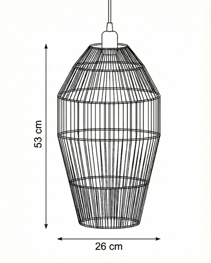 Burlap ceiling lamp CL-05