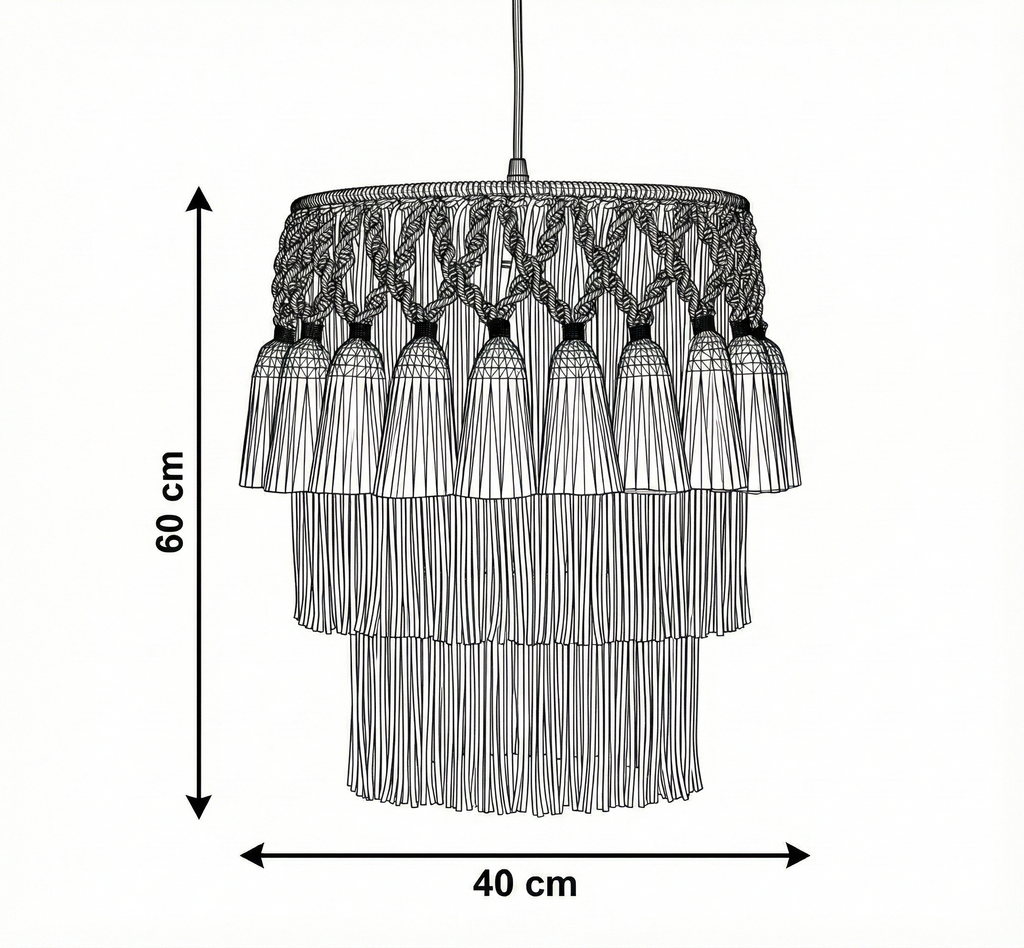 Makrami ceiling lamp CL-06
