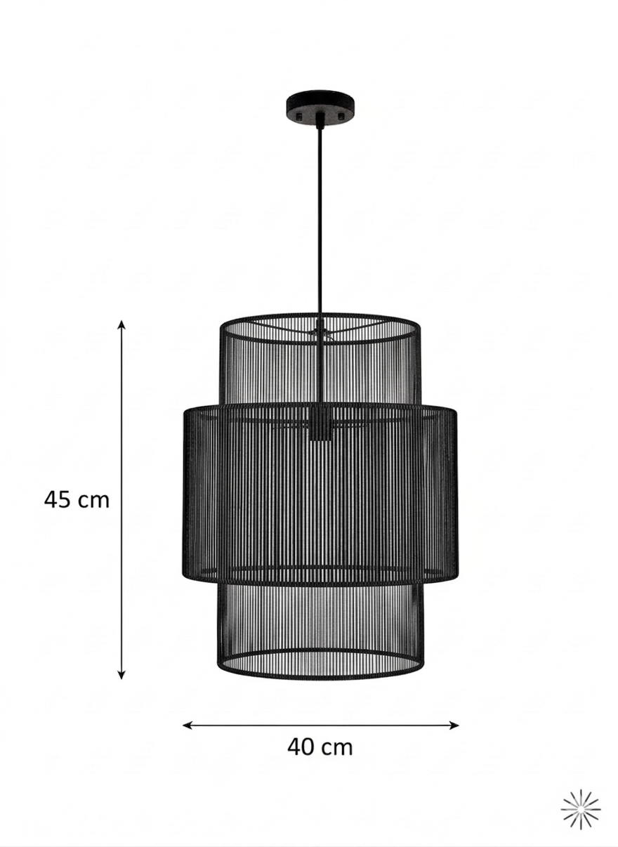 Burlap ceiling lamp CL-07