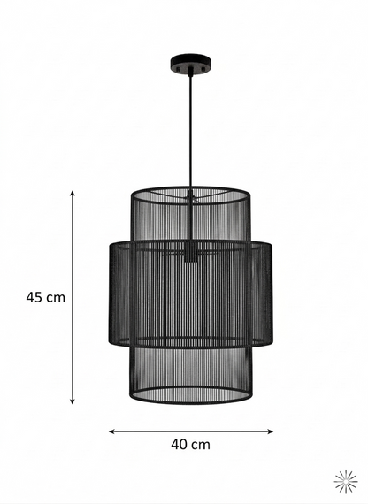 Burlap ceiling lamp CL-07
