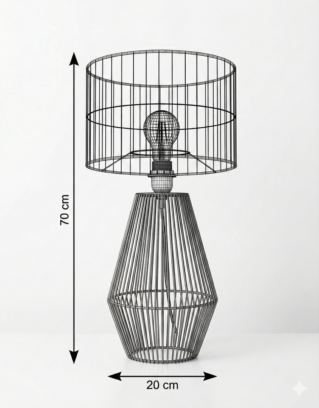 Burlap lampshade LS-02