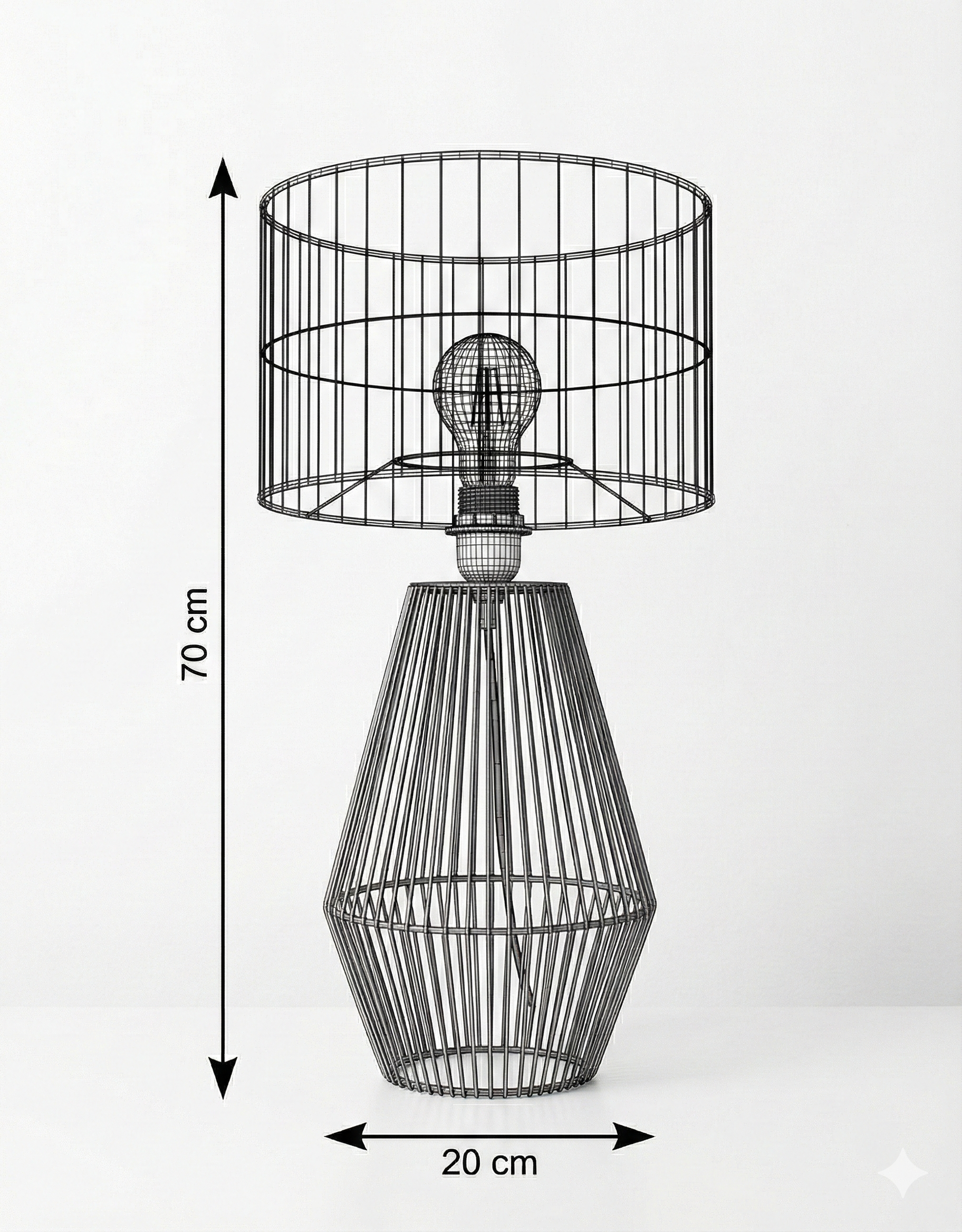 Burlap lampshade LS-02
