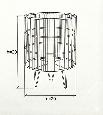 Burlap Table lamp TL-01
