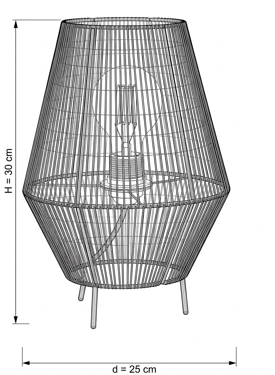 Burlap Table Lamp TL-02