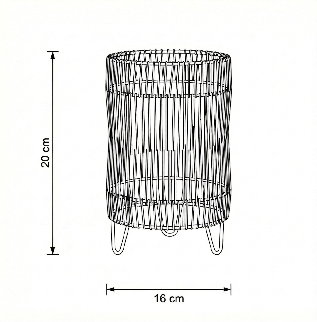 Burlap Table Lamp TL-03
