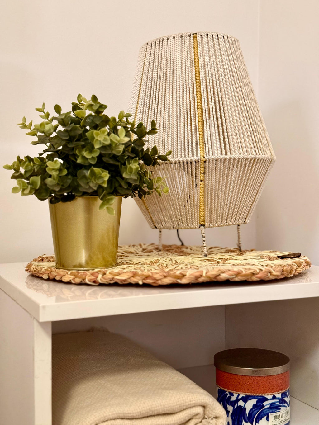 Burlap Table Lamp TL-02