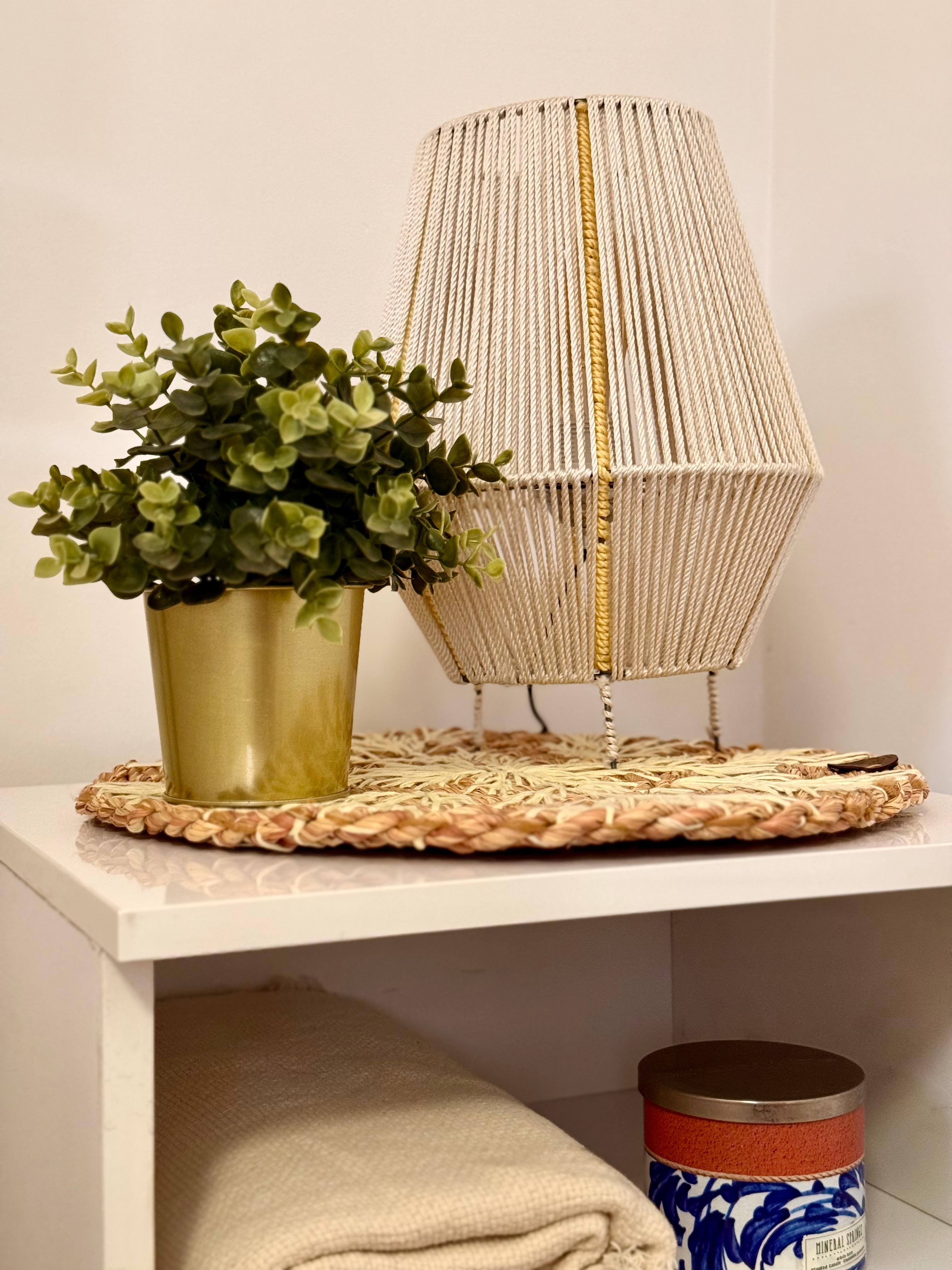 Burlap Table Lamp TL-02