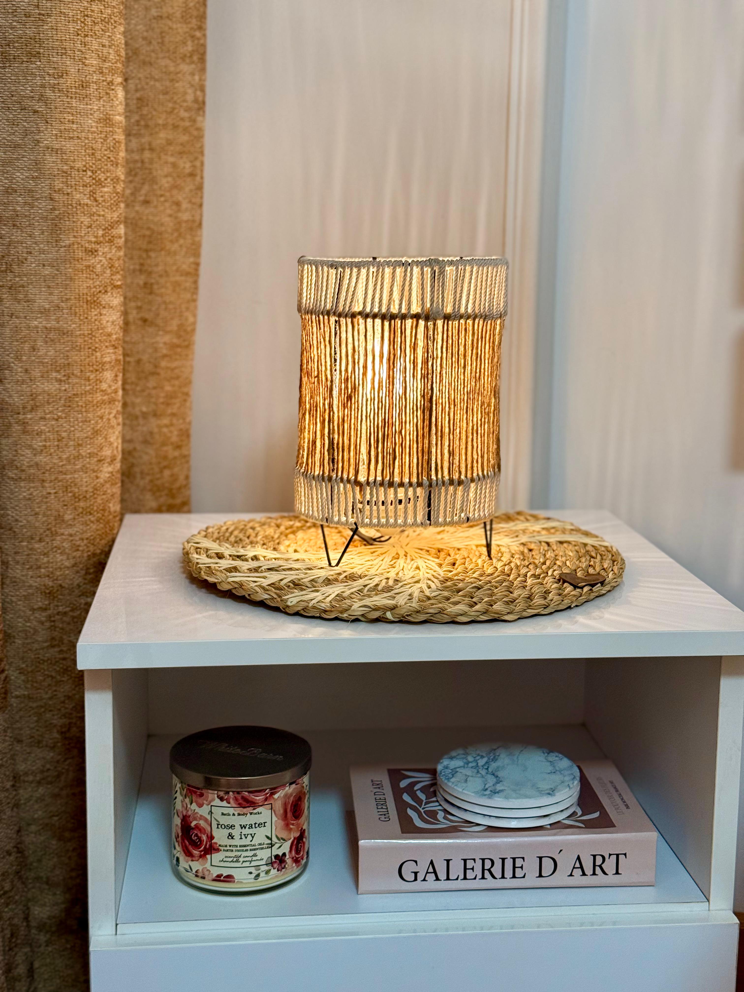 Burlap Table Lamp TL-03