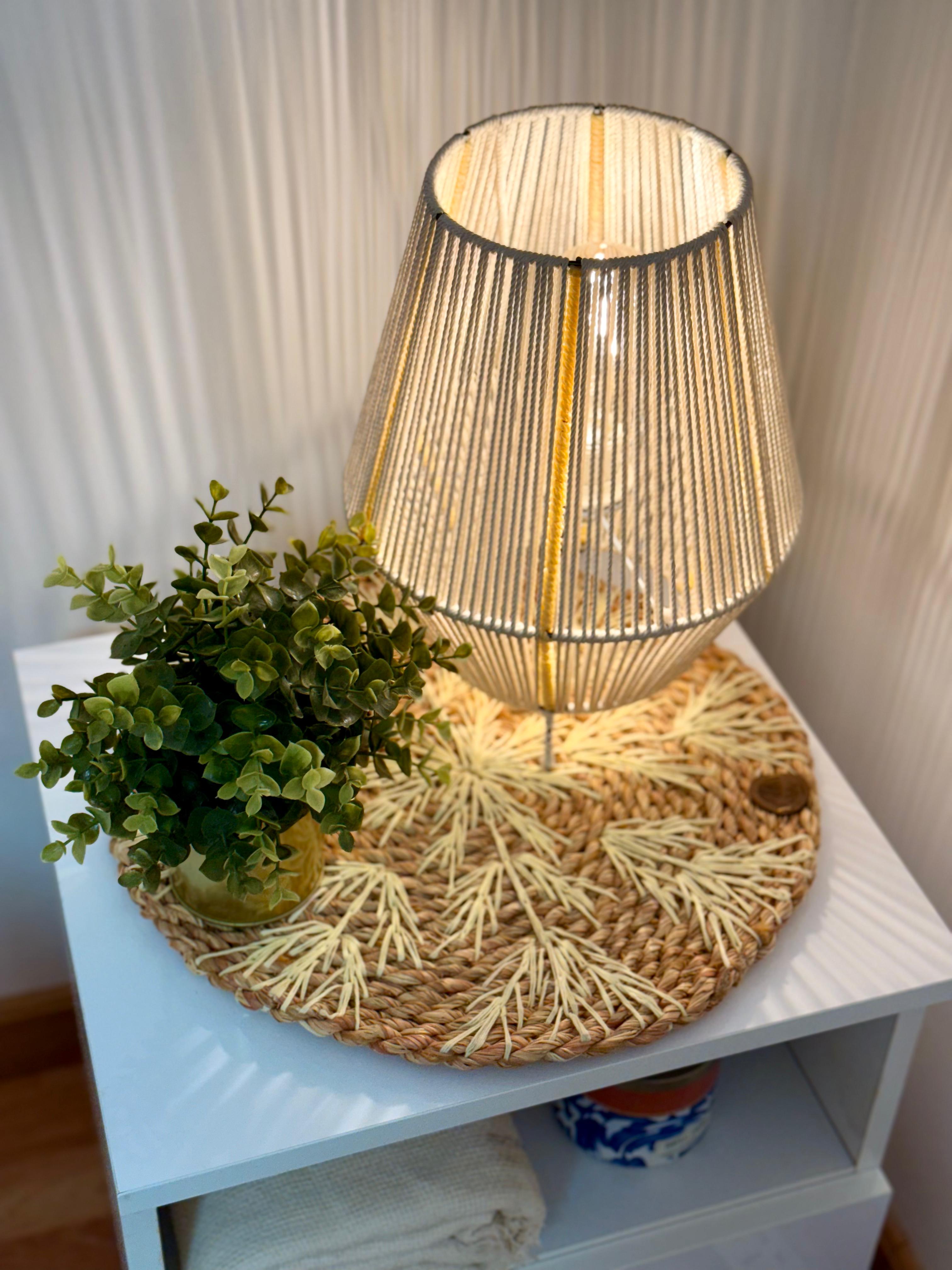 Burlap Table Lamp TL-02