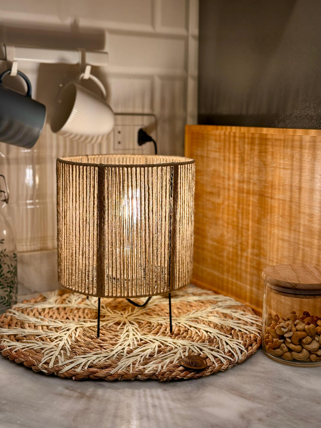 Burlap Table lamp TL-01