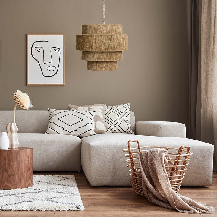 Burlap ceiling lamp CL-01